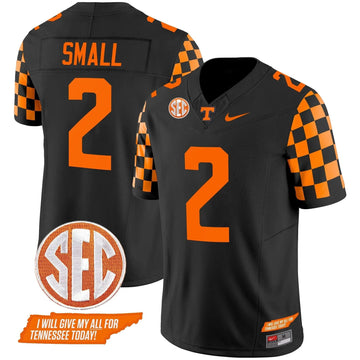 Personalized TV 2026 Checkerboard Vapor Limited Jersey V2 - Black / Jabari Small Stitched