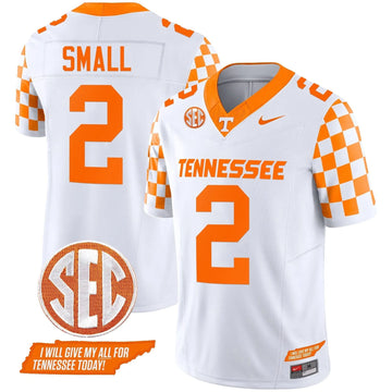 Personalized TV 2026 Checkerboard Vapor Limited Jersey V2 - White / Jabari Small Stitched