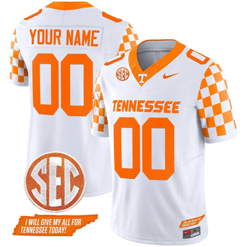 Personalized TV 2026 Checkerboard Vapor Limited Custom Jersey V2 - White Stitched