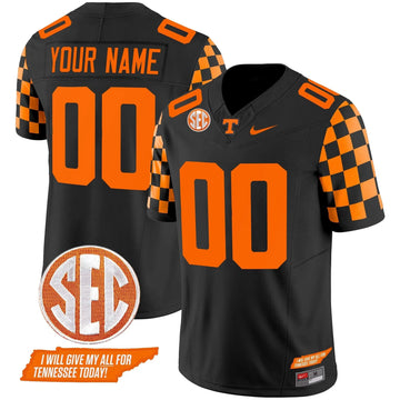 Personalized TV 2026 Checkerboard Vapor Limited Custom Jersey V2 - Black Stitched