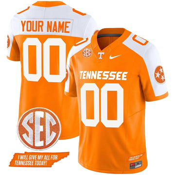 Personalized TV 2026 Checkerboard Vapor Limited Custom Jersey V2 - Orange Alternate Stitched