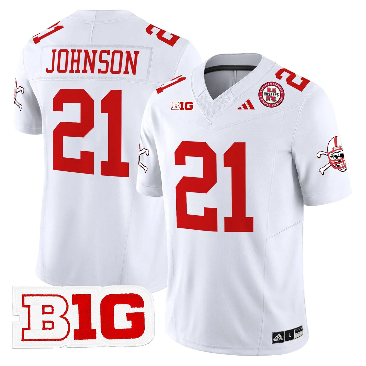 Personalized NC 2026 Vapor Limited Jersey V2 - White / Emmett Johnson Stitched