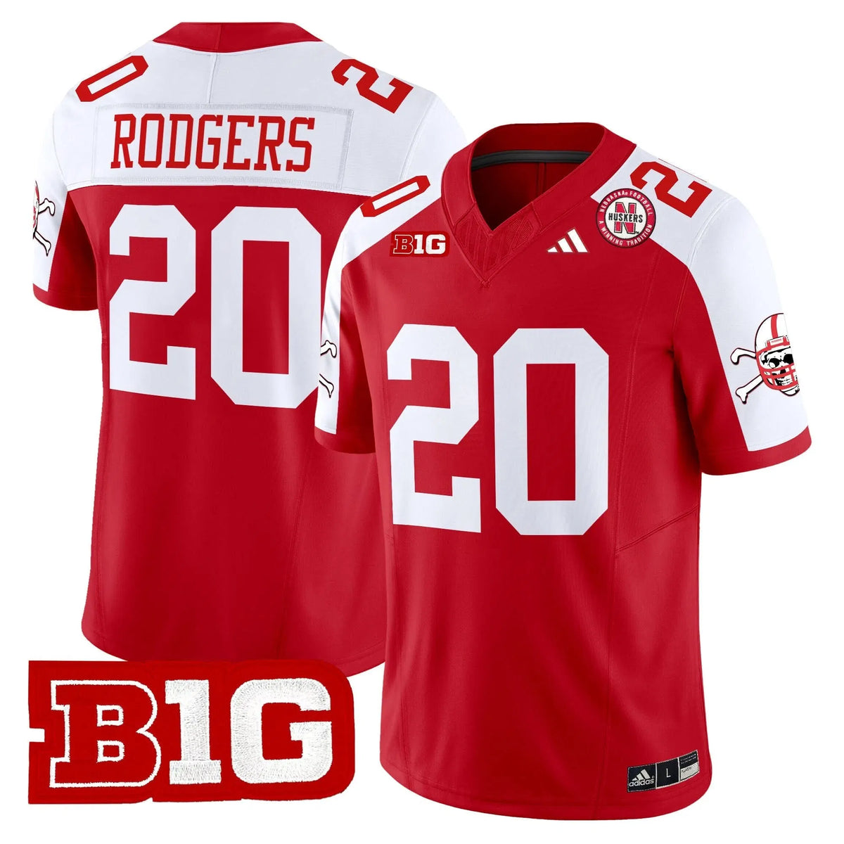 Personalized NC 2026 Vapor Limited Jersey V2 - Red Alternate / Johnny Rodgers Stitched