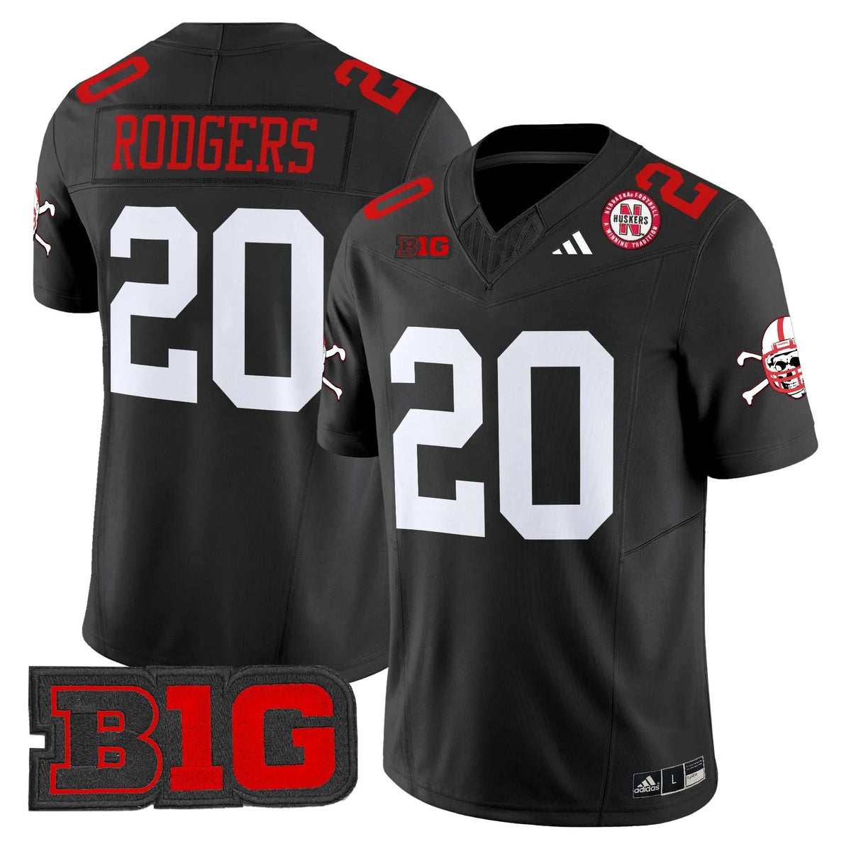 Personalized NC 2026 Vapor Limited Jersey V2 - Black / Johnny Rodgers Stitched