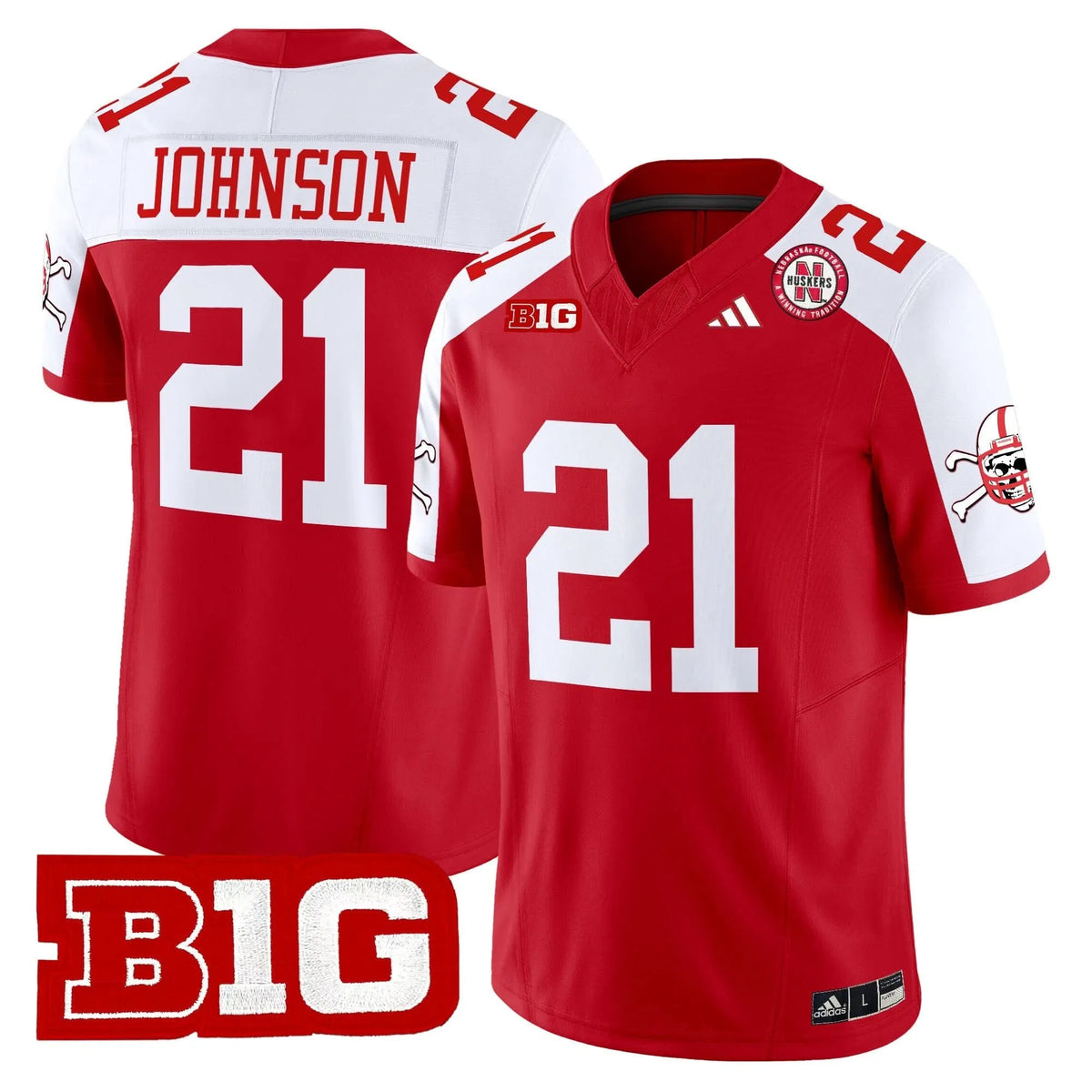 Personalized NC 2026 Vapor Limited Jersey V2 - Red Alternate / Emmett Johnson Stitched