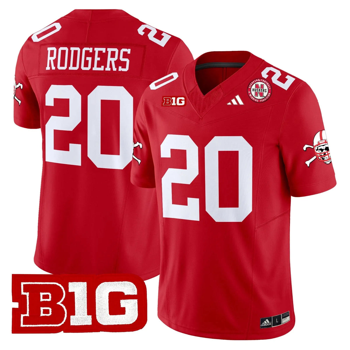 Personalized NC 2026 Vapor Limited Jersey V2 - Red / Johnny Rodgers Stitched