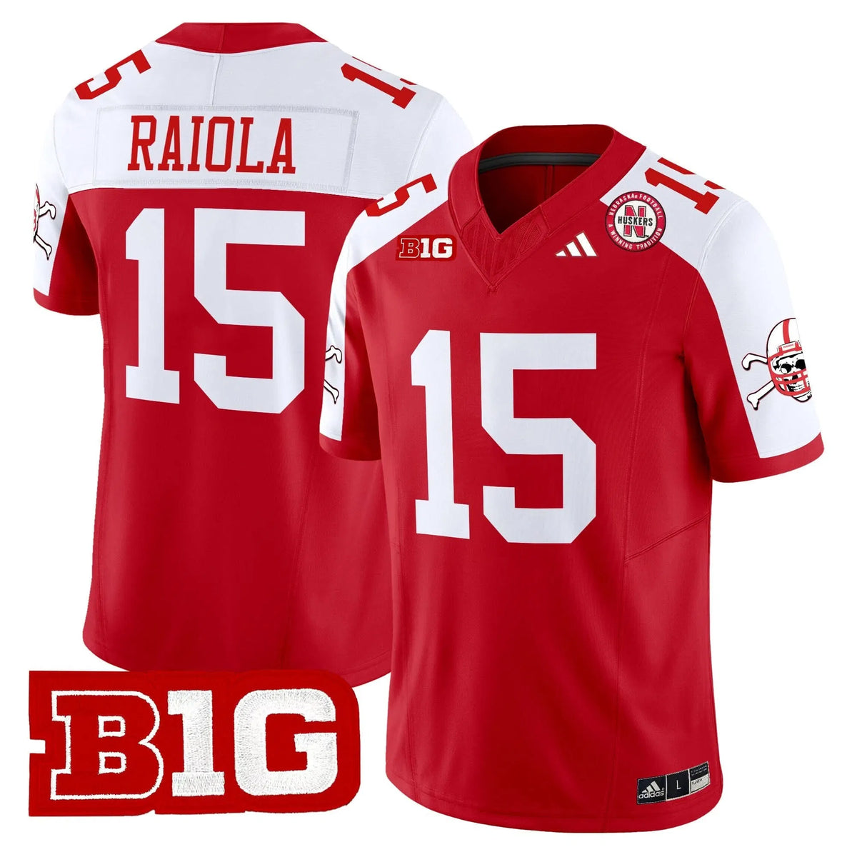 Personalized NC 2026 Vapor Limited Jersey V2 - Red Alternate / Dylan Raiola Stitched