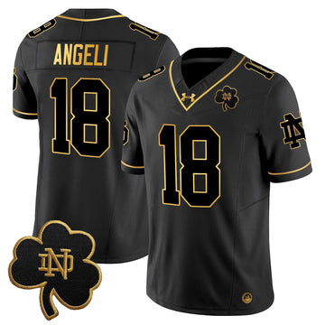 Personalized NDFI 2026 Gold Vapor Limited Jersey - Black Gold / Steve Angeli Stitched