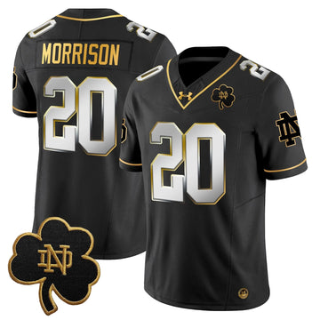 Personalized NDFI 2026 Gold Vapor Limited Jersey - Black Limited / Benjamin Morrison Stitched
