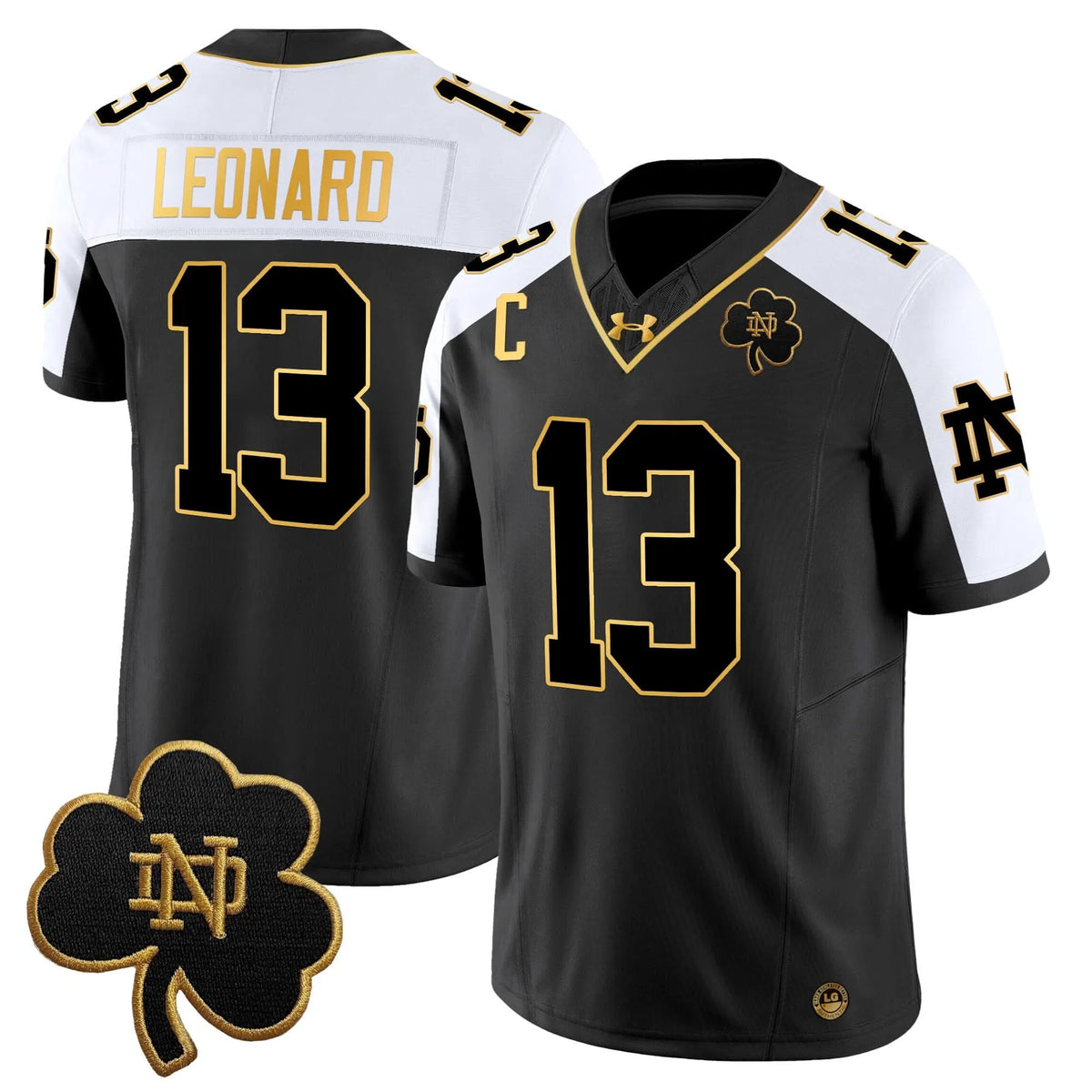Personalized NDFI 2026 Gold Vapor Limited Jersey - Alternate / Riley Leonard Stitched