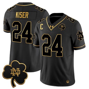 Personalized NDFI 2026 Gold Vapor Limited Jersey - Black Gold / Jack Kiser Stitched
