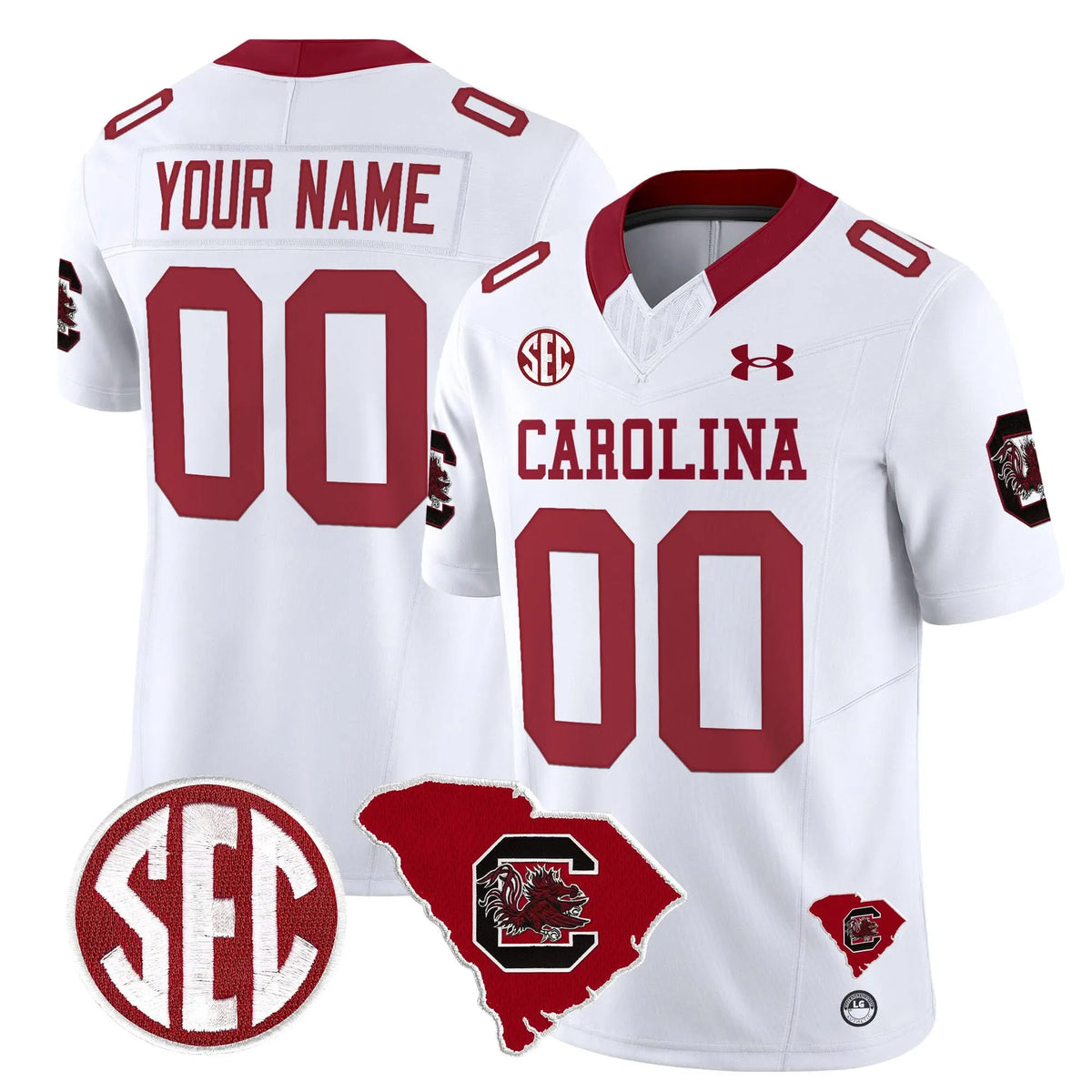 Personalized SCG 1980 Throwback Home Patch Vapor Limited Custom Jersey - White Stitched
