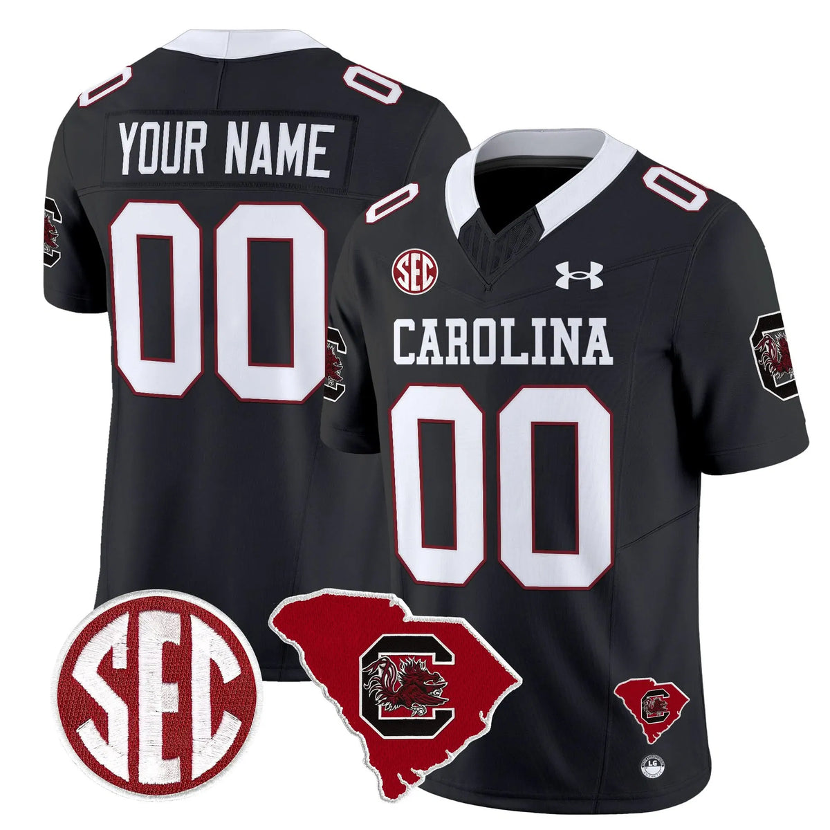 Personalized SCG 1980 Throwback Home Patch Vapor Limited Custom Jersey - Black Stitched