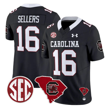 Personalized SCG 1980 Throwback Home Patch Vapor Limited Jersey - Black / Lanorris Sellers Stitched