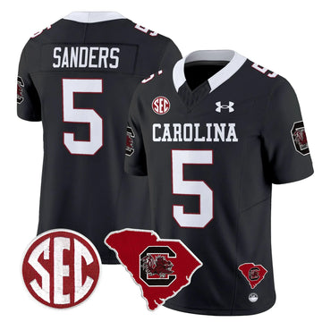 Personalized SCG 1980 Throwback Home Patch Vapor Limited Jersey - Black / Raheim Sanders Stitched