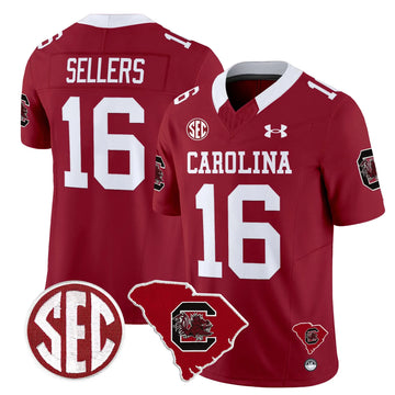 Personalized SCG 1980 Throwback Home Patch Vapor Limited Jersey - Garnet / Lanorris Sellers Stitched