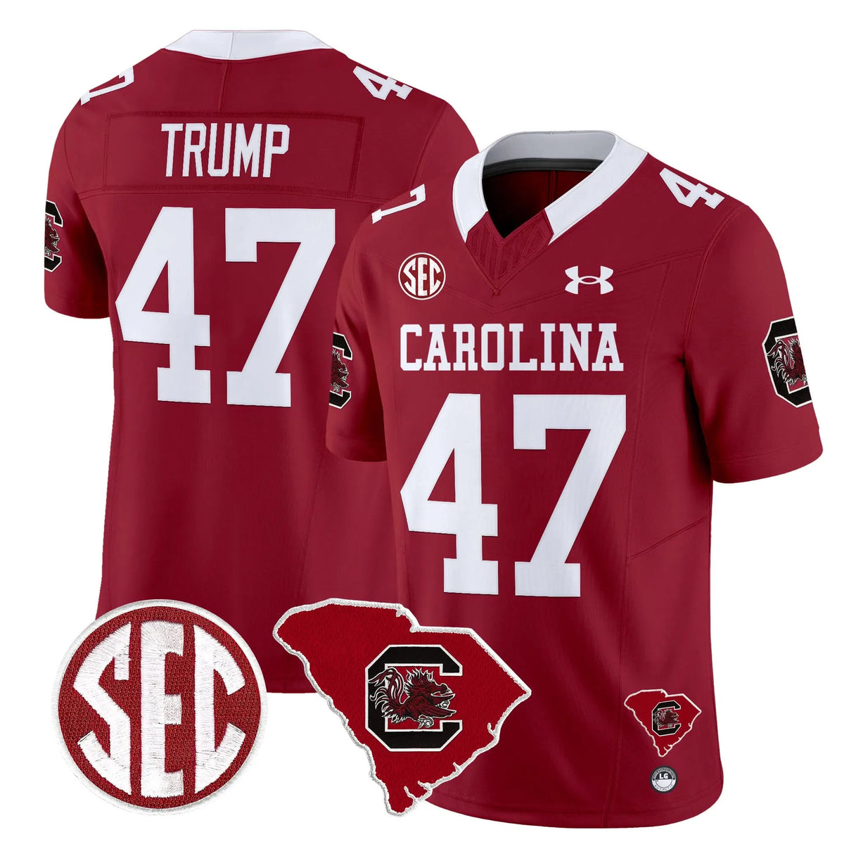 Personalized SCG 1980 Throwback Home Patch Vapor Limited Jersey - Garnet / Trump Stitched