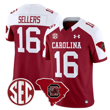 Personalized SCG 1980 Throwback Home Patch Vapor Limited Jersey - Garnet Alternate / Lanorris Sellers Stitched