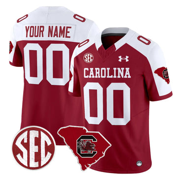 Personalized SCG 1980 Throwback Home Patch Vapor Limited Custom Jersey - Garnet Alternate Stitched