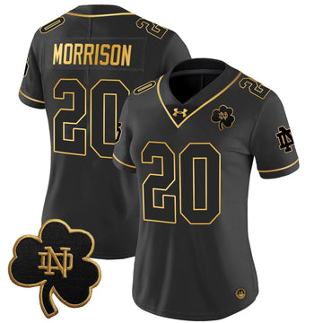 Personalized Women's NDFI 2026 Gold Vapor Limited Jersey - Stitched - Black Gold / Benjamin Morrison Stitched