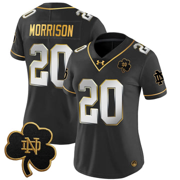 Personalized Women's NDFI 2026 Gold Vapor Limited Jersey - Stitched - Black Limited / Benjamin Morrison Stitched
