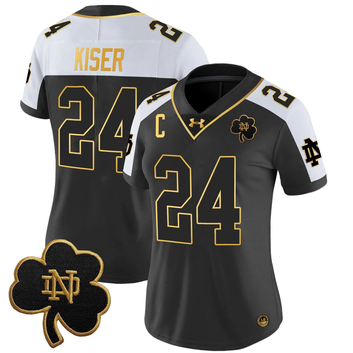 Personalized Women's NDFI 2026 Gold Vapor Limited Jersey - Stitched - Alternate / Jack Kiser Stitched