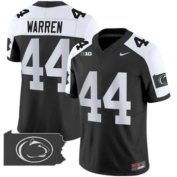 Personalized PSU 2026 Home Patch Vapor Limited Jersey - Black Alternate / Tyler Warren Stitched