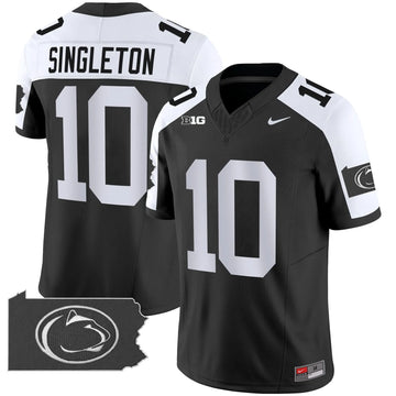 Personalized PSU 2026 Home Patch Vapor Limited Jersey - Black Alternate / Nicholas Singleton Stitched