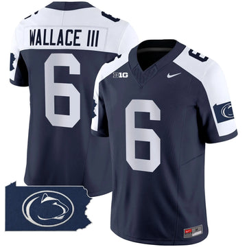 Personalized PSU 2026 Home Patch Vapor Limited Jersey - Navy Alternate / Harrison Wallace III Stitched