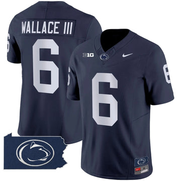 Personalized PSU 2026 Home Patch Vapor Limited Jersey - Navy / Harrison Wallace III Stitched