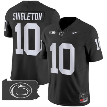 Personalized PSU 2026 Home Patch Vapor Limited Jersey - Black / Nicholas Singleton Stitched
