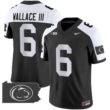 Personalized PSU 2026 Home Patch Vapor Limited Jersey - Black Alternate / Harrison Wallace III Stitched