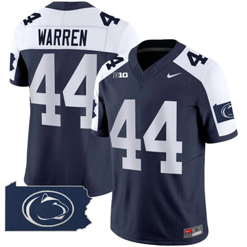 Personalized PSU 2026 Home Patch Vapor Limited Jersey - Navy Alternate / Tyler Warren Stitched