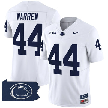 Personalized PSU 2026 Home Patch Vapor Limited Jersey - White / Tyler Warren Stitched