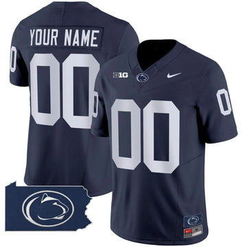 Personalized PSU 2026 Home Patch Vapor Limited Custom Jersey - Navy Stitched