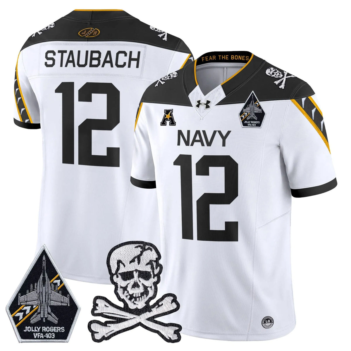 Personalized NM 2026 Vapor Limited Jersey - White / Roger Staubach Stitched