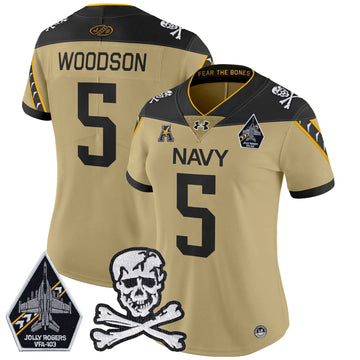 Personalized Women NM 2026 Vapor Limited Jersey - Stitched - Gold / Braxton Woodson Stitched