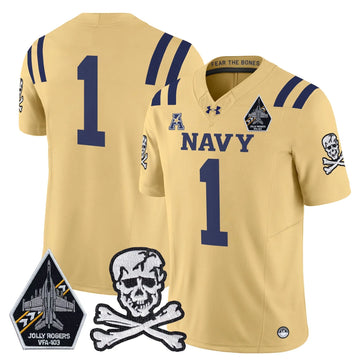 Personalized NM 2026 Vapor Limited Jersey V3 - Gold / #1 Team Stitched