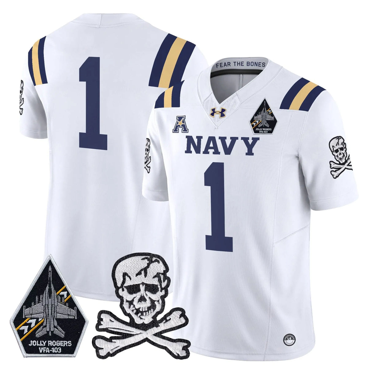 Personalized NM 2026 Vapor Limited Jersey V3 - White / #1 Team Stitched