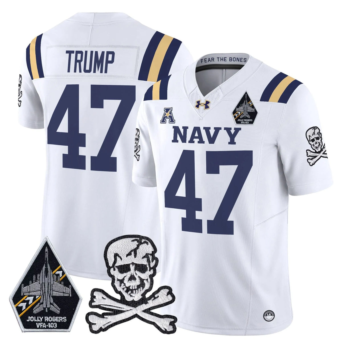 Personalized NM 2026 Vapor Limited Jersey V3 - White / Trump Stitched