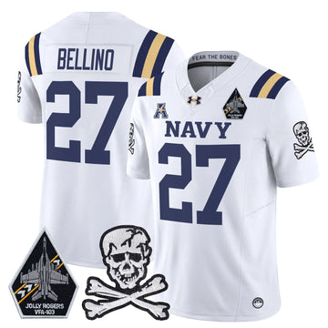 Personalized NM 2026 Vapor Limited Jersey V3 - White / Joe Bellino Stitched