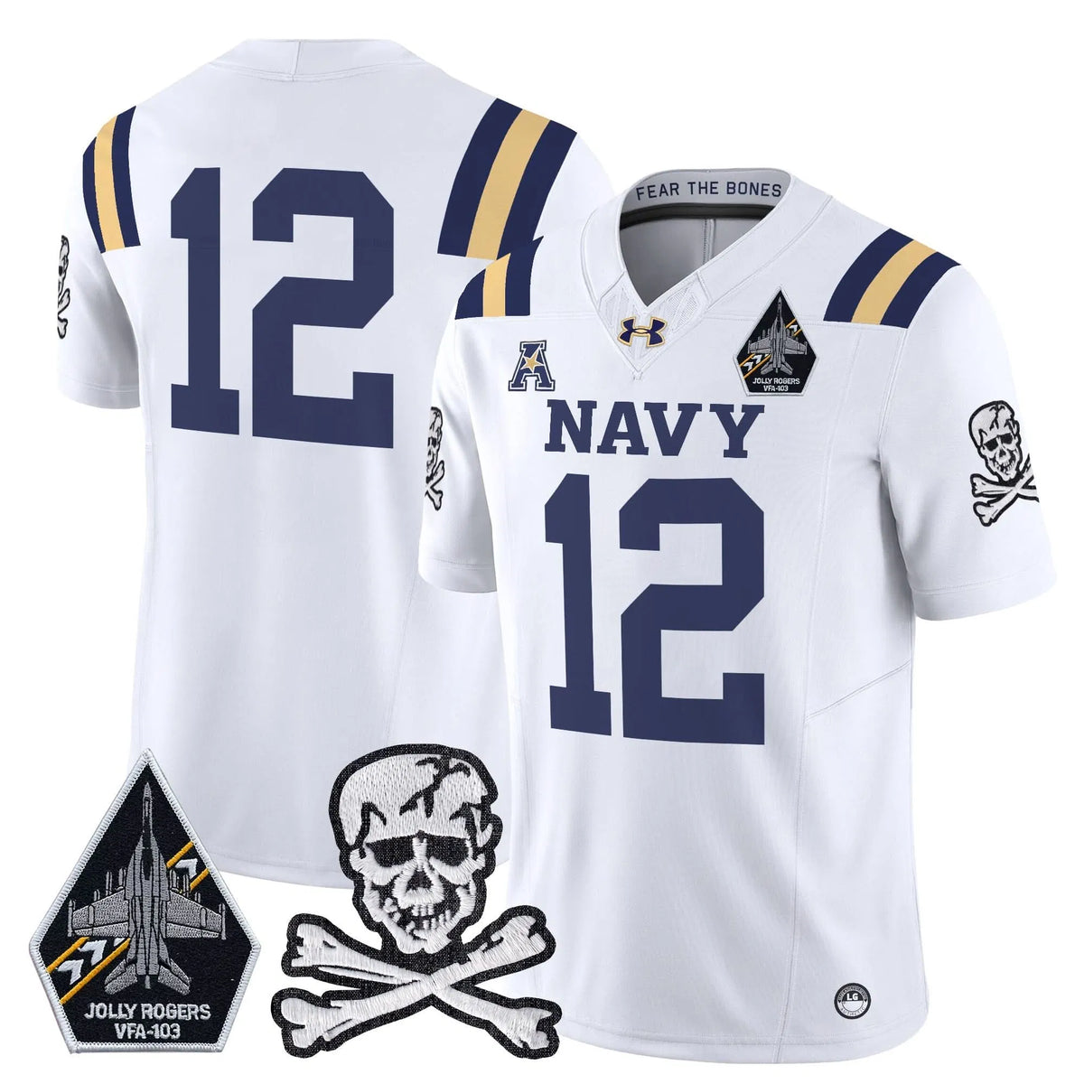 Personalized NM 2026 Vapor Limited Jersey V3 - White / 12th Man Stitched