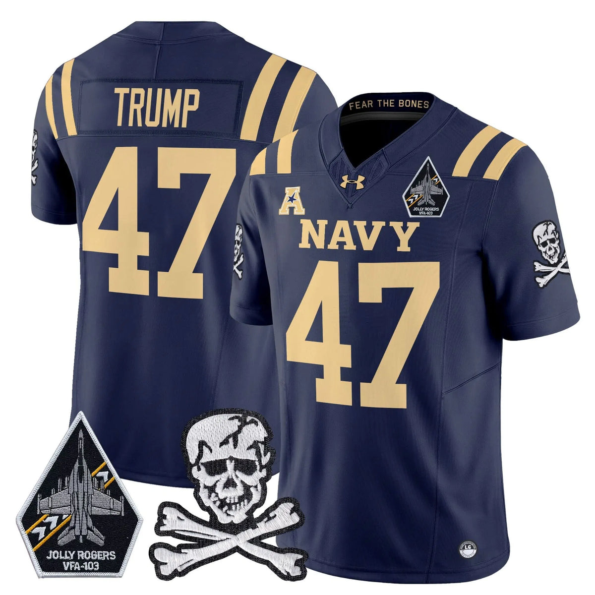 Personalized NM 2026 Vapor Limited Jersey V3 - Navy / Trump Stitched