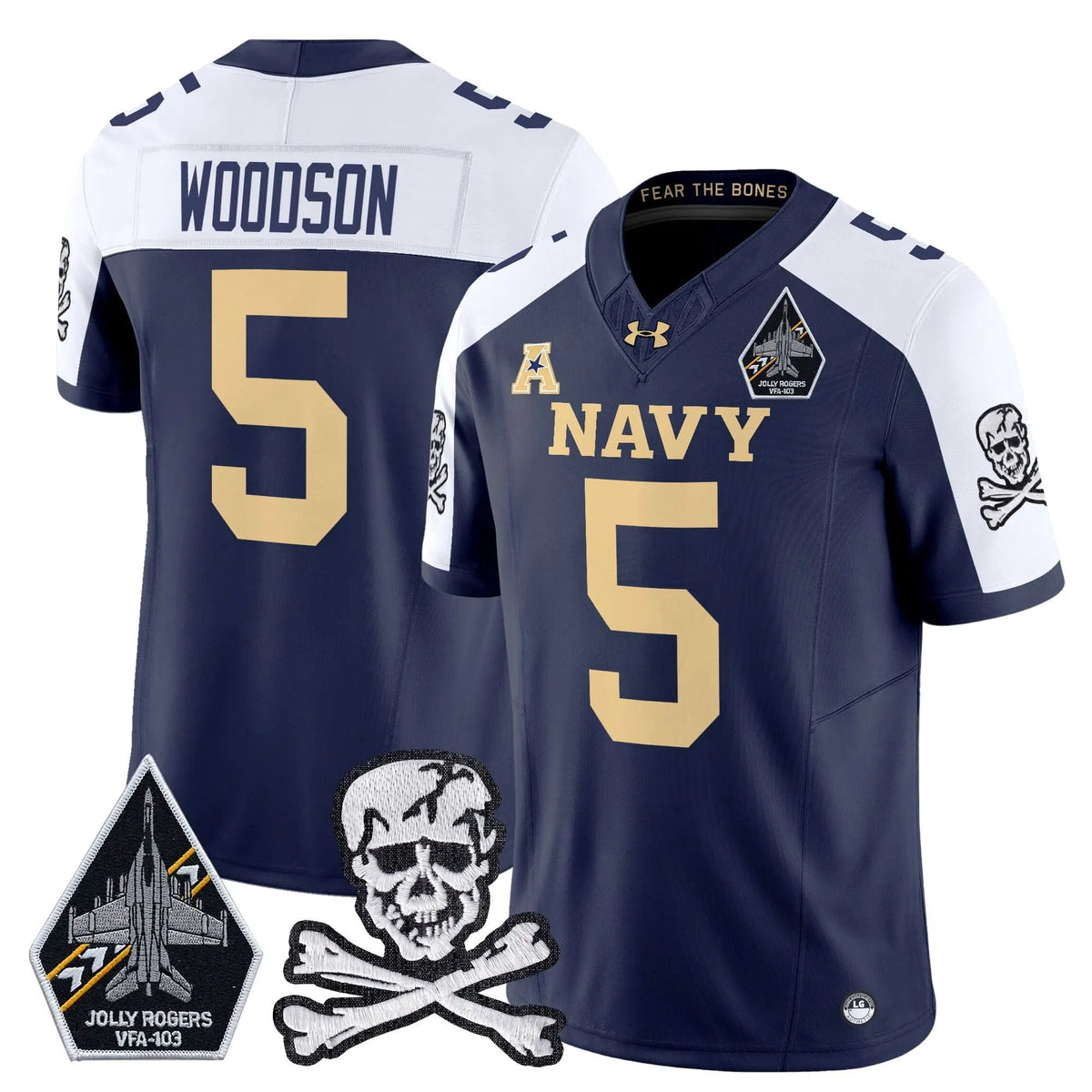 Personalized NM 2026 Vapor Limited Jersey V3 - Navy Alternate / Braxton Woodson Stitched