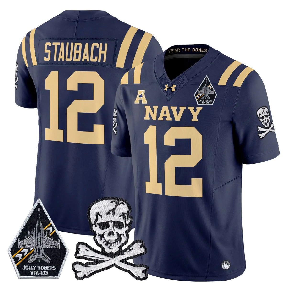 Personalized NM 2026 Vapor Limited Jersey V3 - Navy / Roger Staubach Stitched