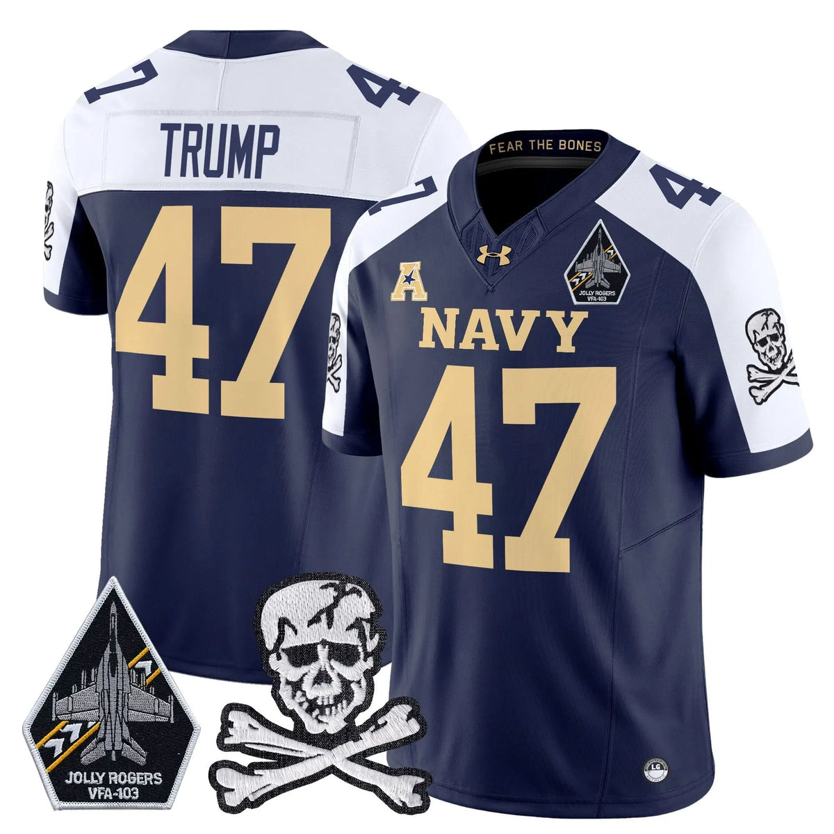 Personalized NM 2026 Vapor Limited Jersey V3 - Navy Alternate / Trump Stitched