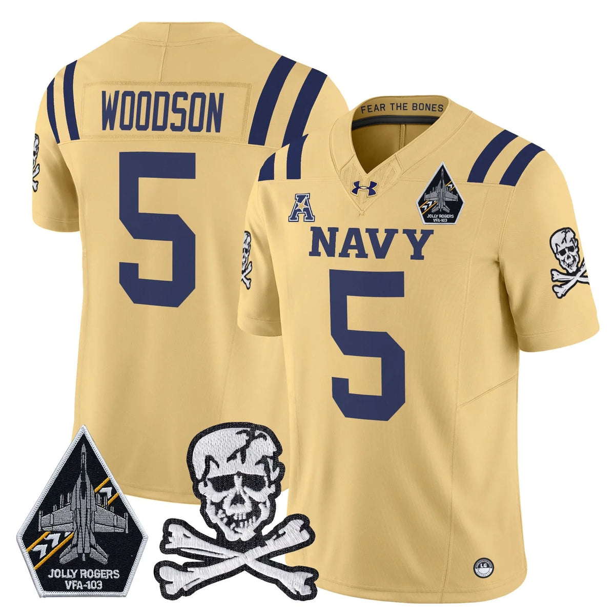 Personalized NM 2026 Vapor Limited Jersey V3 - Gold / Braxton Woodson Stitched