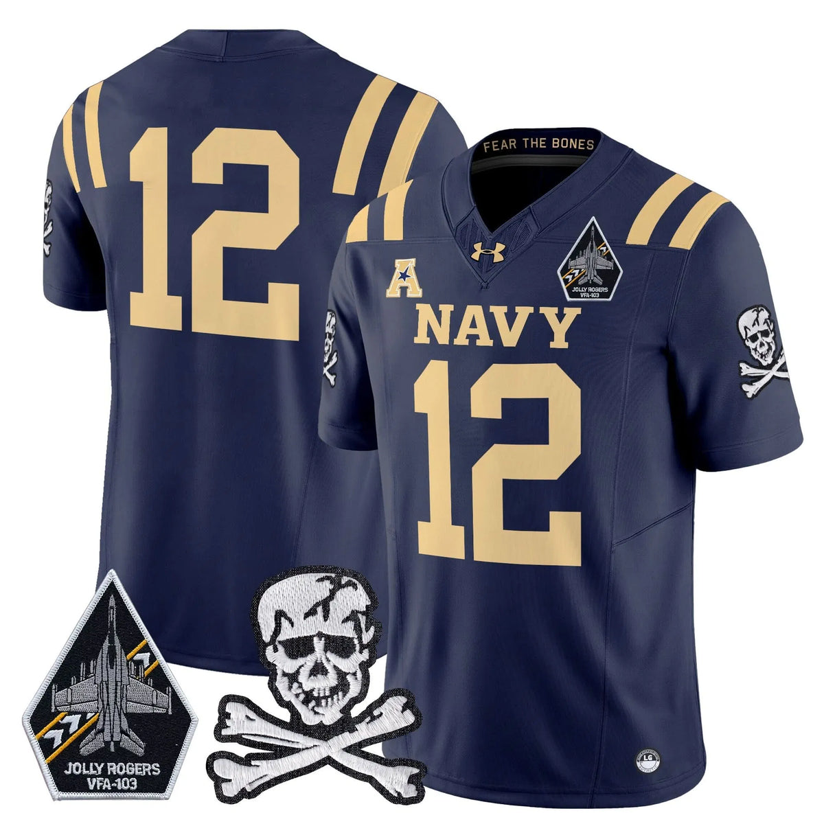 Personalized NM 2026 Vapor Limited Jersey V3 - Navy / 12th Man Stitched