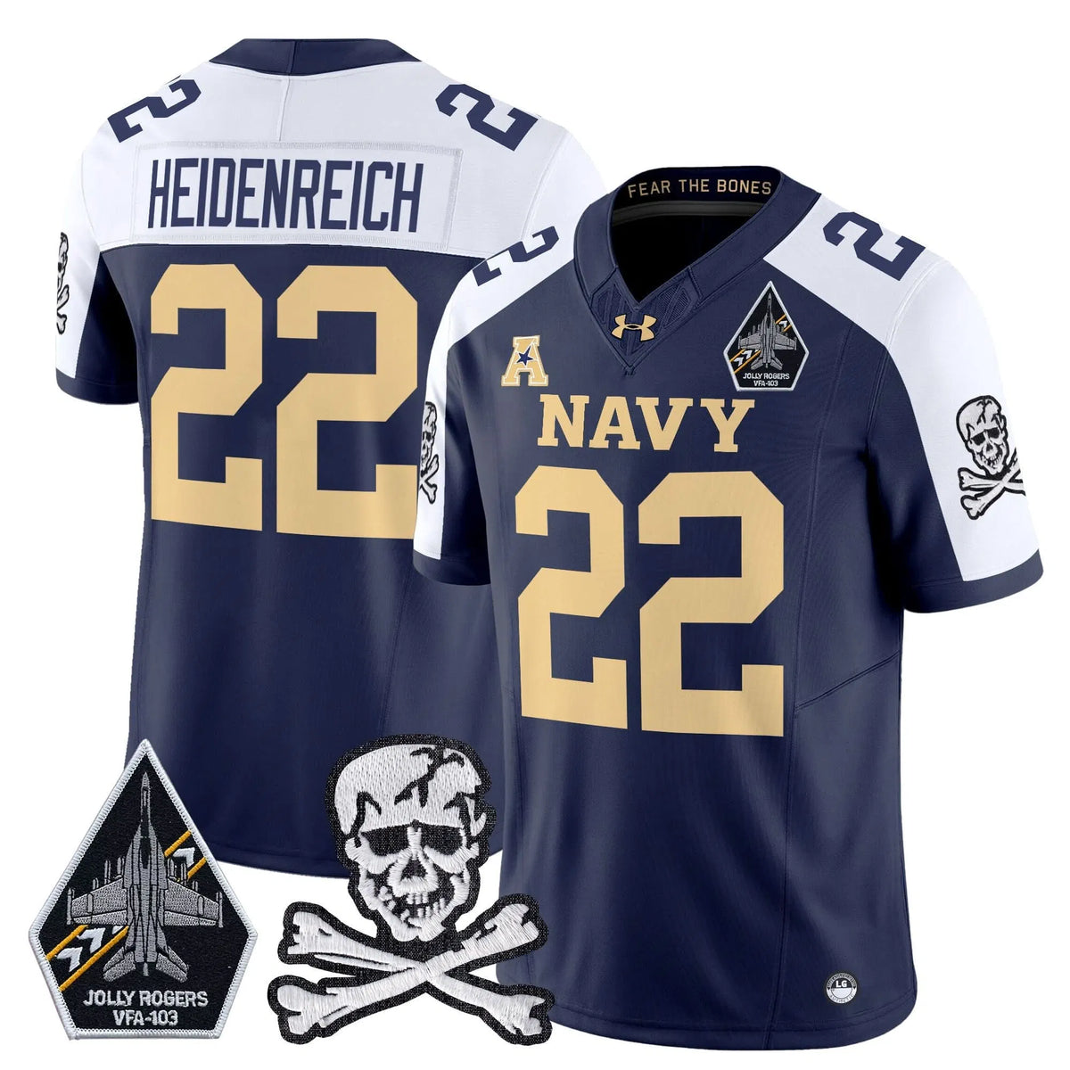 Personalized NM 2026 Vapor Limited Jersey V3 - Navy Alternate / Eli Heidenreich Stitched