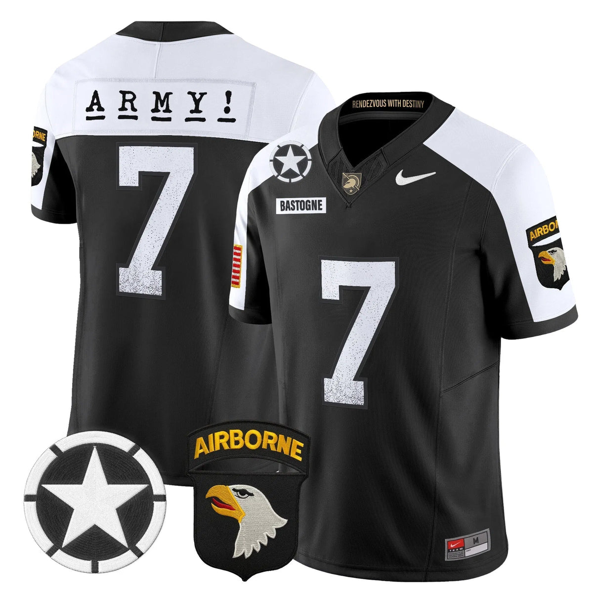 Personalized ABK 2026 Screaming PHI Vapor Limited Jersey - Black Alternate / #7 Bastogne Stitched